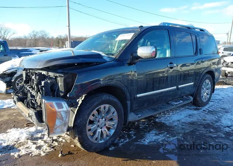 2015 Nissan Armada Platinum z USA, uszkodzony, nr VIN 5N1AA0NC6FN603157